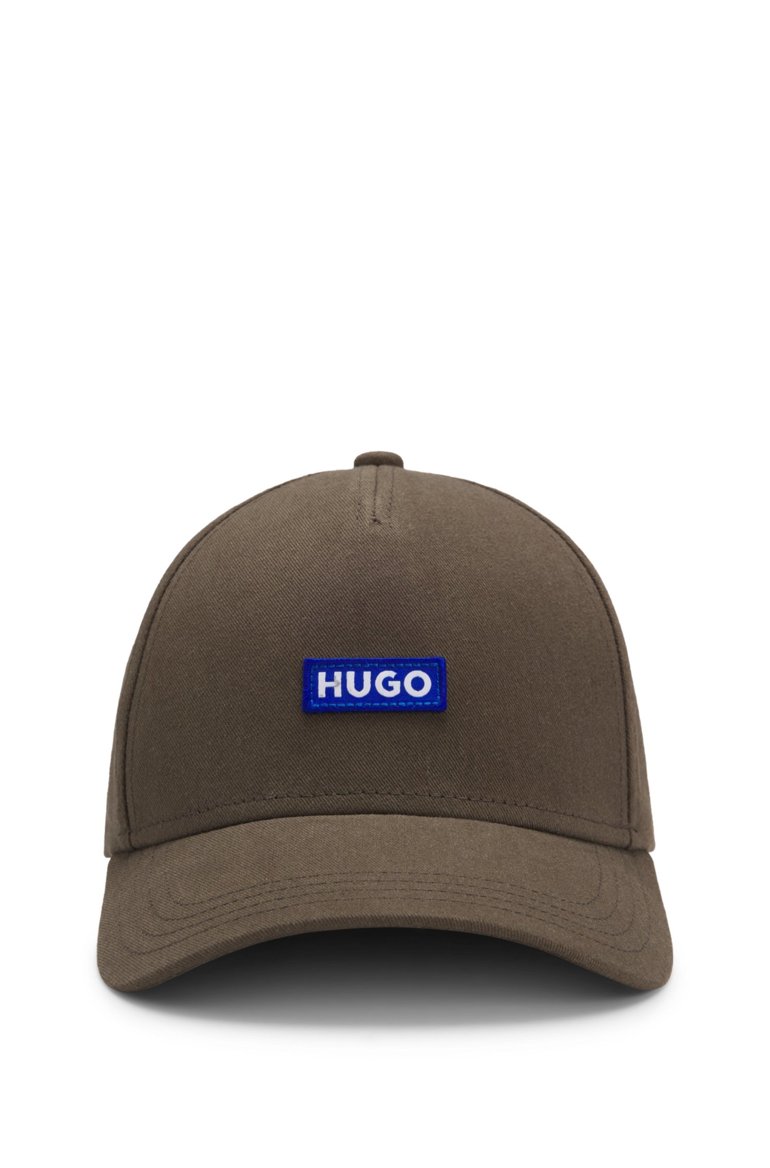 Boné de Algodão com Emblema de Logo — BOSS