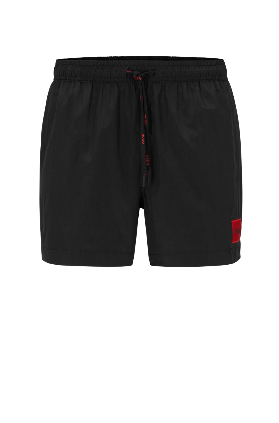 Shorts de Praia de Secagem Rápida em Material Reciclado com Logo Preto