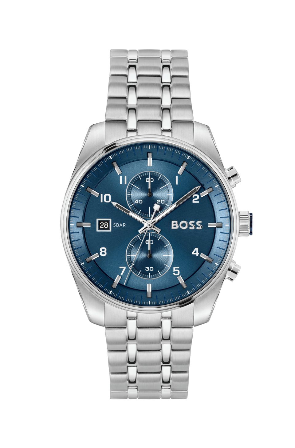 Relógio Boss com Pulseira e Caixa em Metal