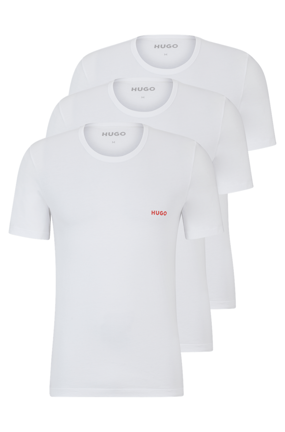 Pack de 3 Camisetas em Algodão com Logos