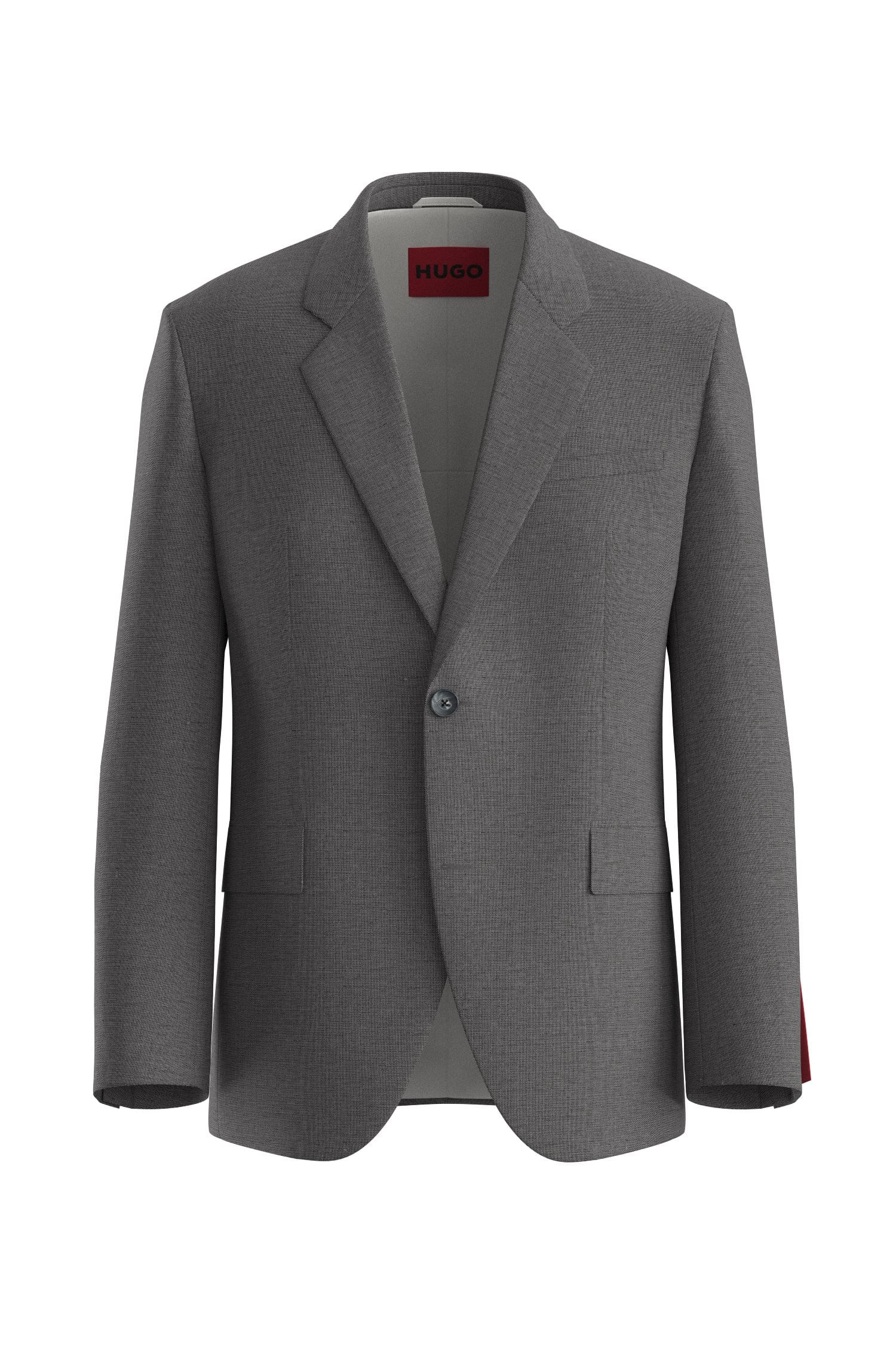 Blazer de Mistura de Algodão Regular Fit — BOSS