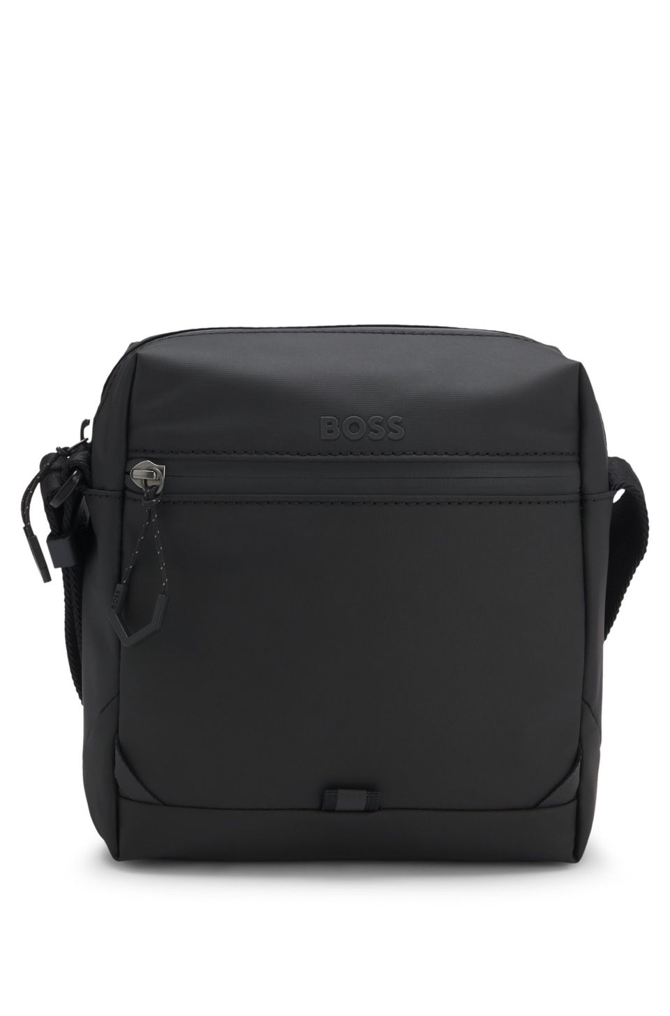 Bolsa Repórter em Couro Sintético com Detalhes Refletores