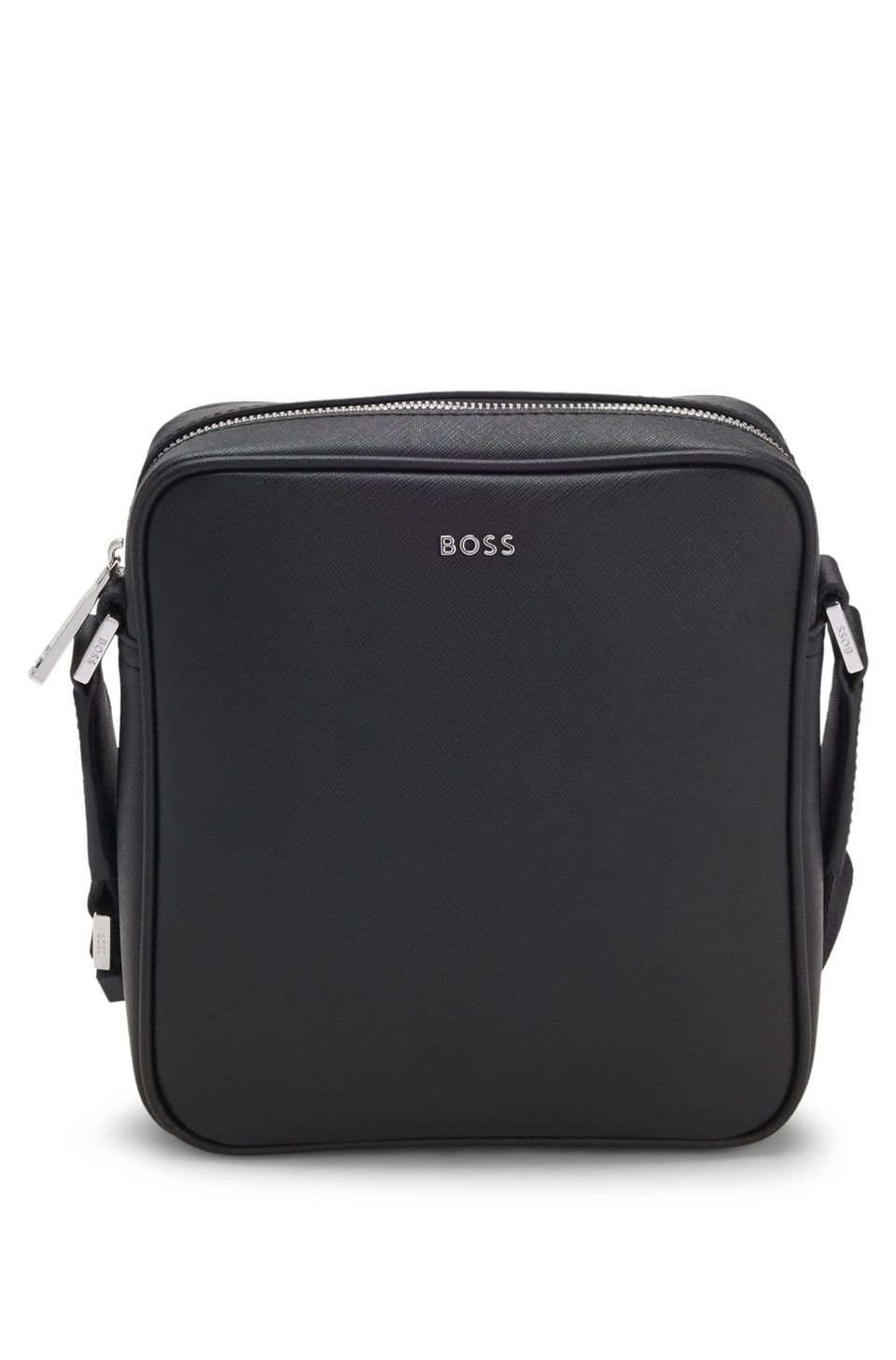 Bolsa Repórter com Logo em Tom Prateado