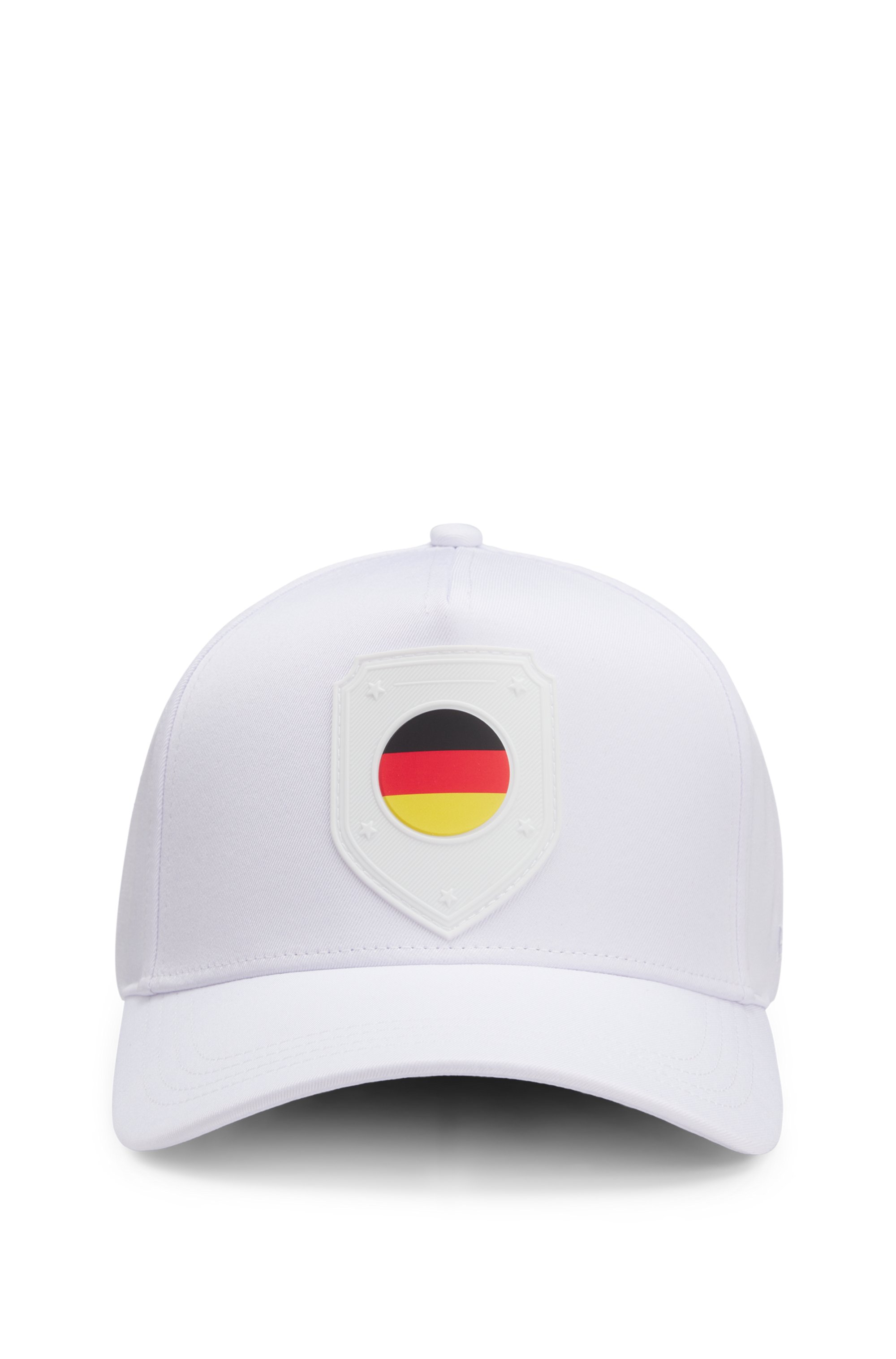 Boné em Sarja com Logo e Bandeira da Alemanha — BOSS