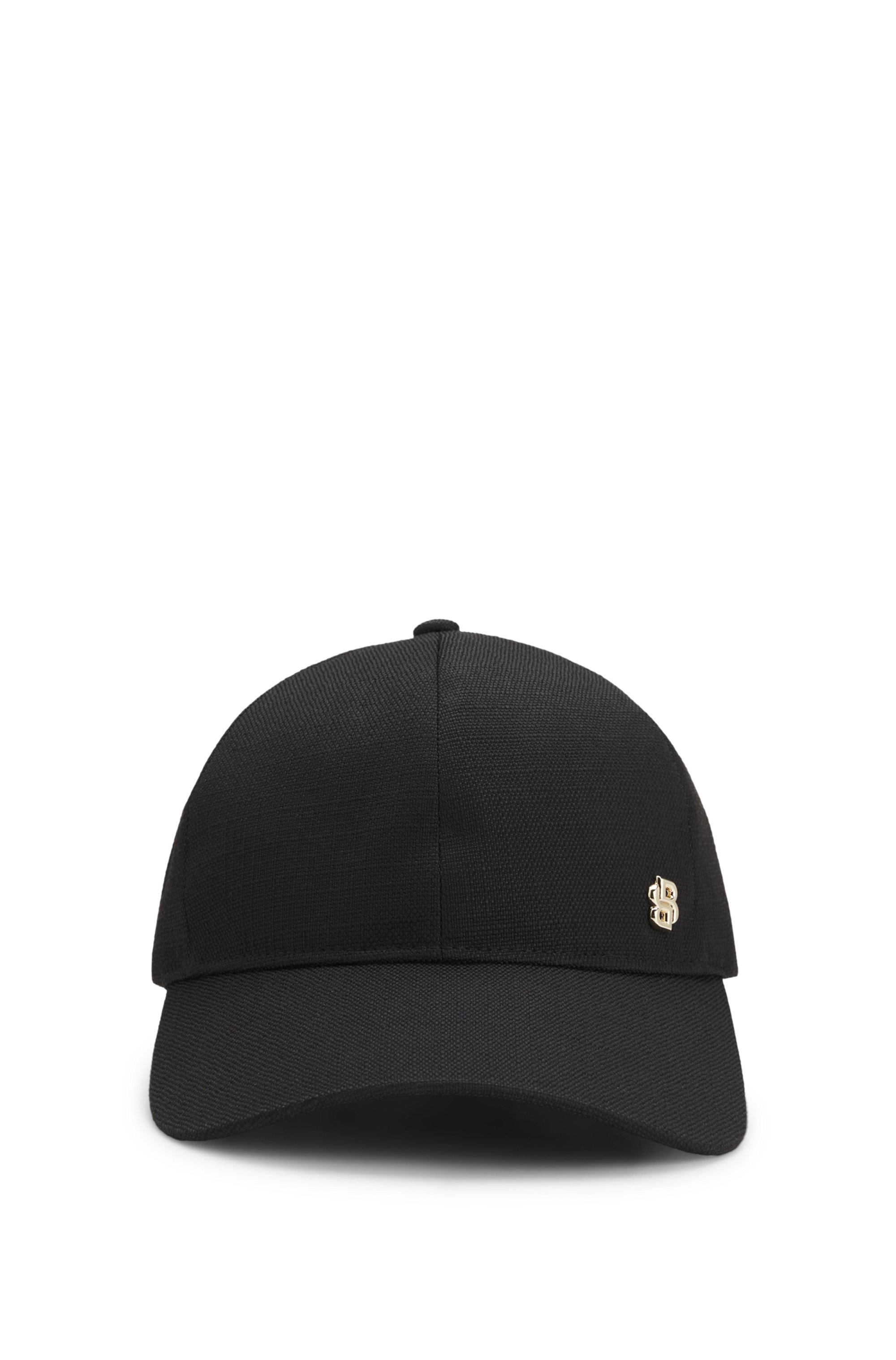 Boné em Bouclé com Detalhe de Monograma Double B — BOSS