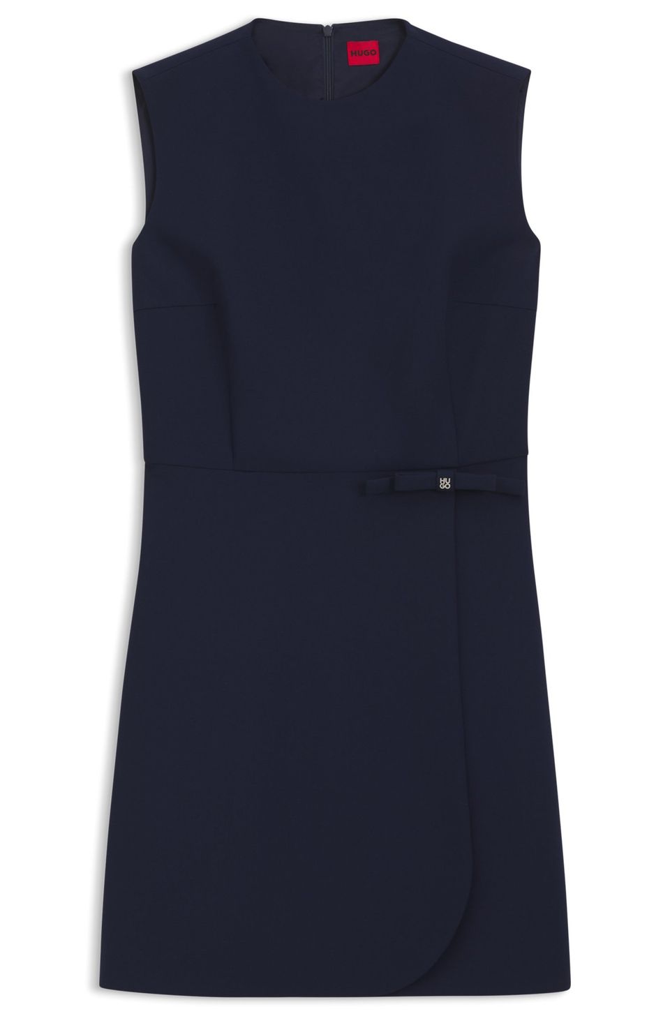Vestido Evasé com Detalhe de Laço com Logo