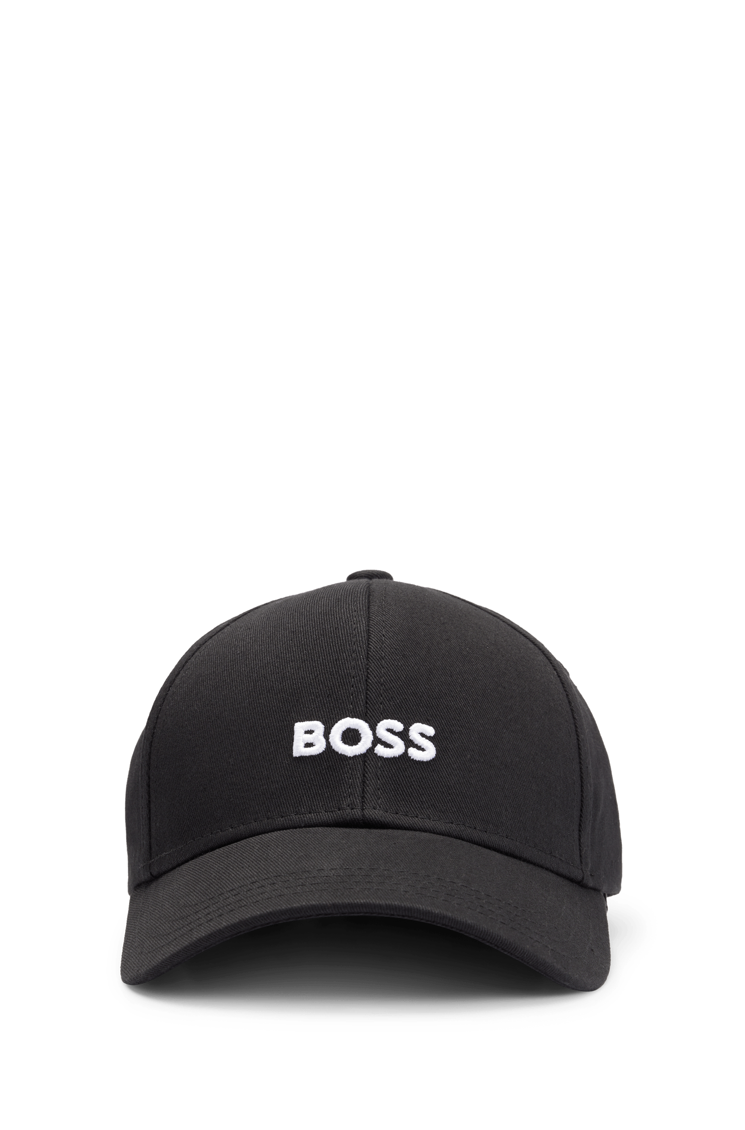 Boné de Algodão Twill com Seis Painéis e Logo Bordado — BOSS