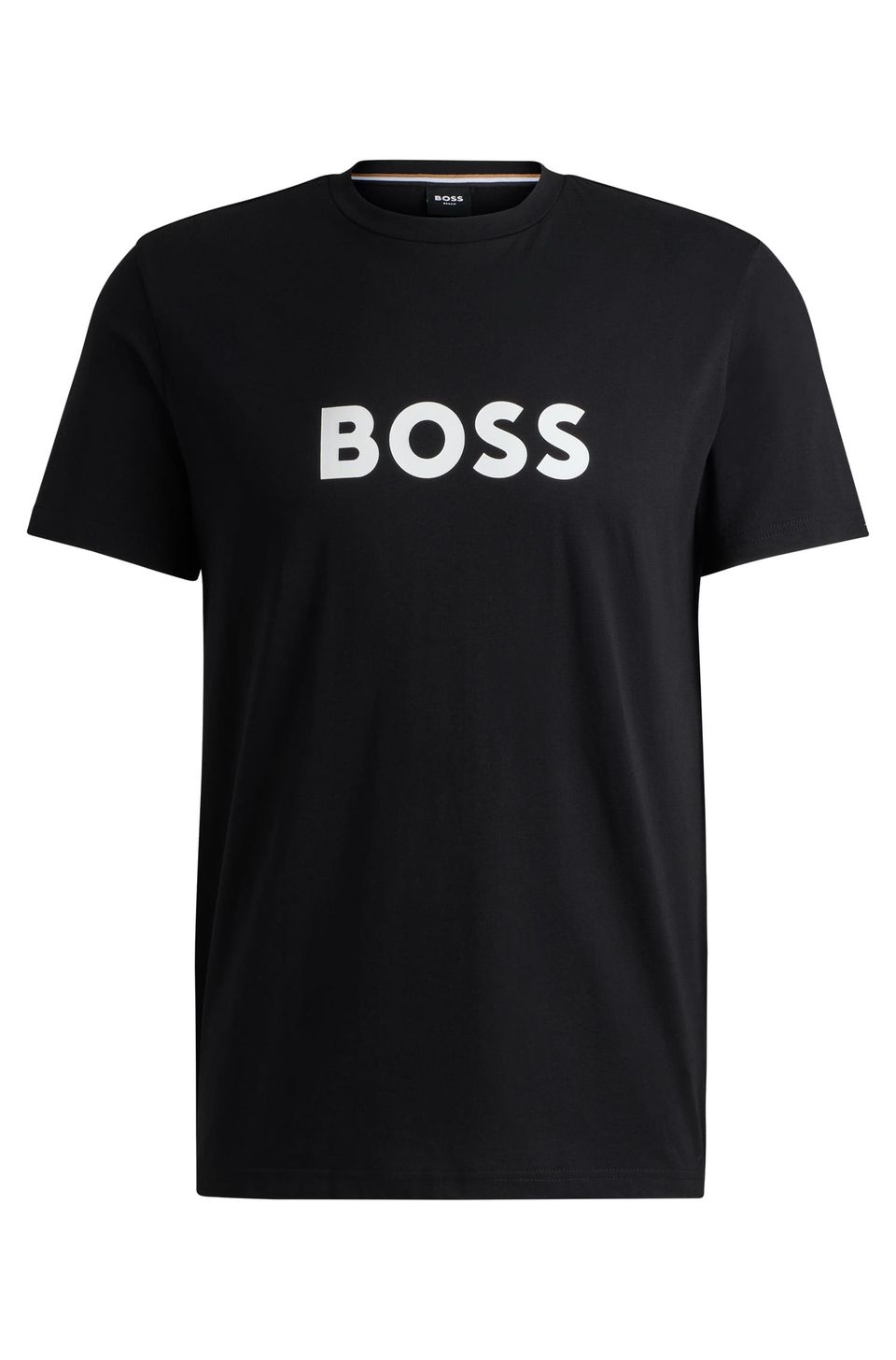 Camiseta de Algodão Orgânico com Logo de Contraste